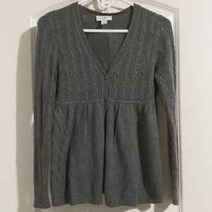 Like New Grey button up sweater